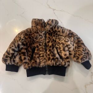 Urban Republic baby leopard winter jacket. Size 18 months
